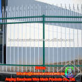 Plastic spraying zinc steel fence curved type wrought iron fence